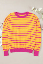 Stripe Hug Loose Fit Sweater