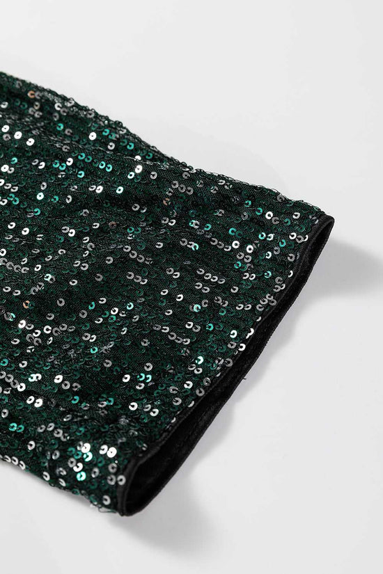 Evergreen Glitter Sequin Blazer