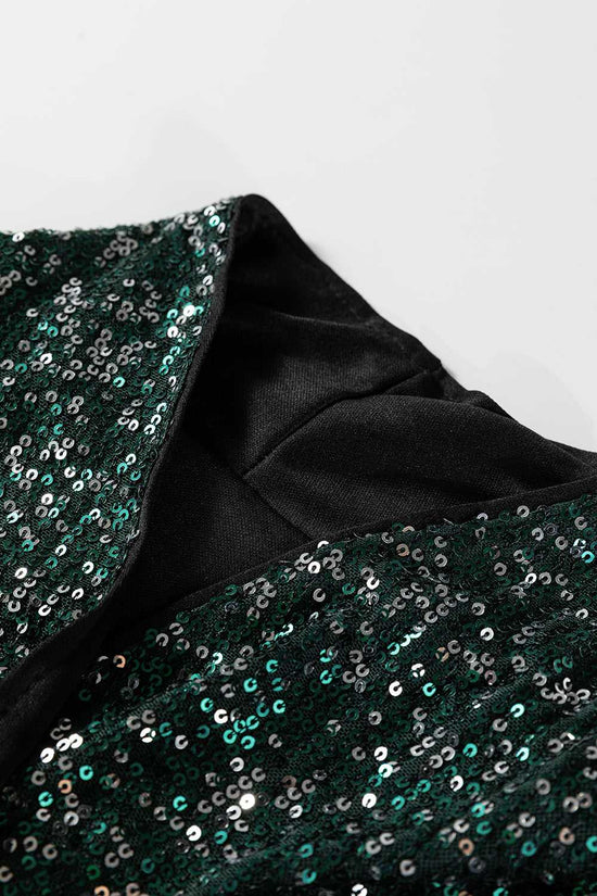 Evergreen Glitter Sequin Blazer