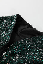Evergreen Glitter Sequin Blazer