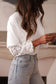 Tops Romantic Lace Long Sleeve Top