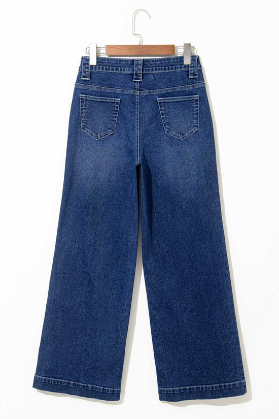 Nautical Breeze Wide-Cut Jeans