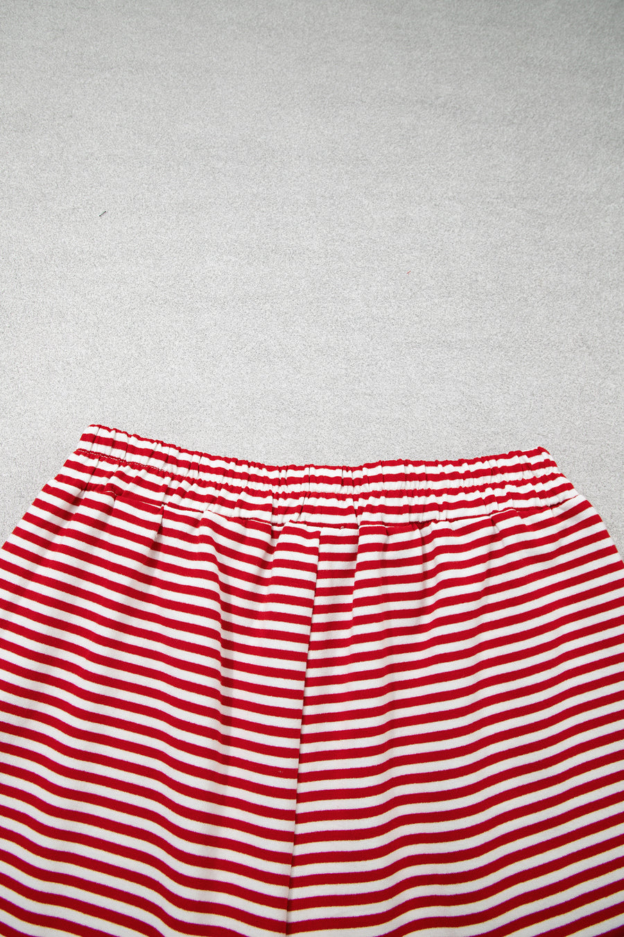 Striped Oversized Mock Neck Sweatshirt Shorts Set Women UK