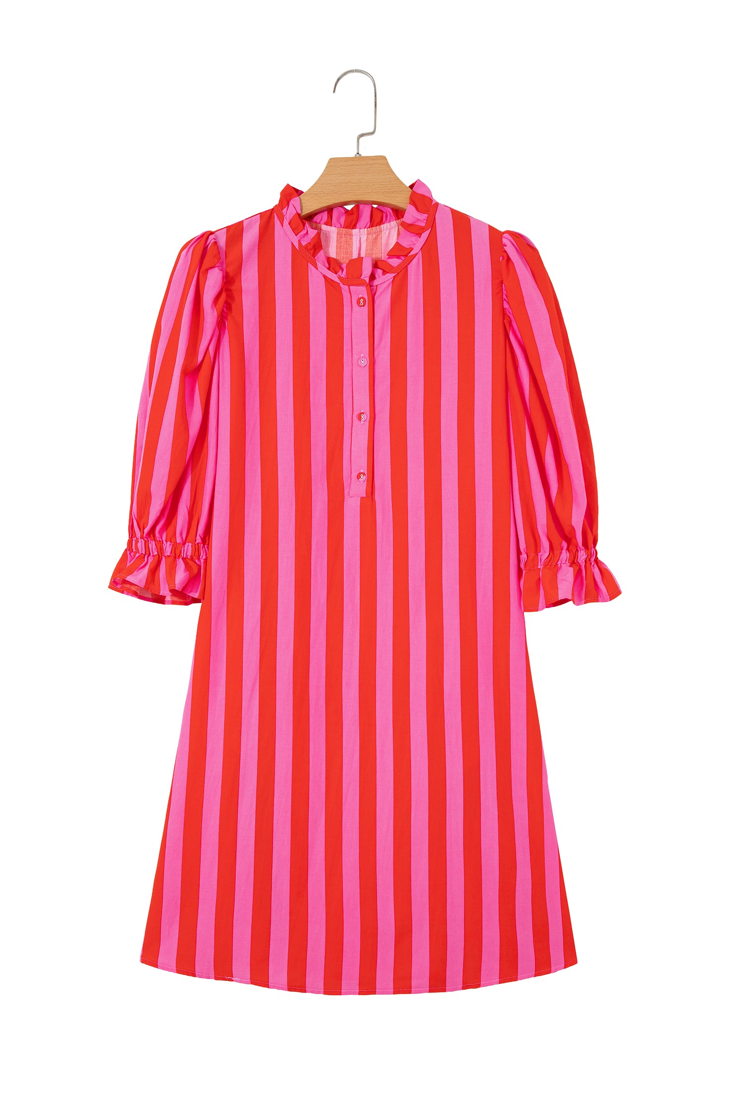 Women's polka dot oversized top and shorts set front view casual holiday