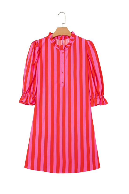Women's polka dot oversized top and shorts set front view casual holiday