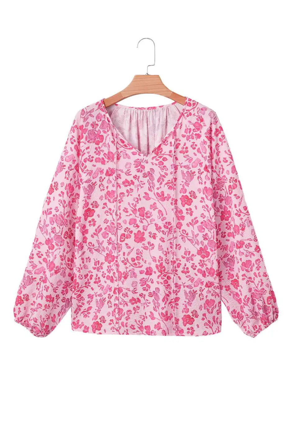 Pink floral lightweight blouse blouses