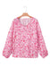 Pink Floral Lightweight Blouse