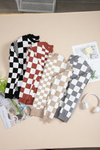 Smoky Plaid Soft Knit Jumper