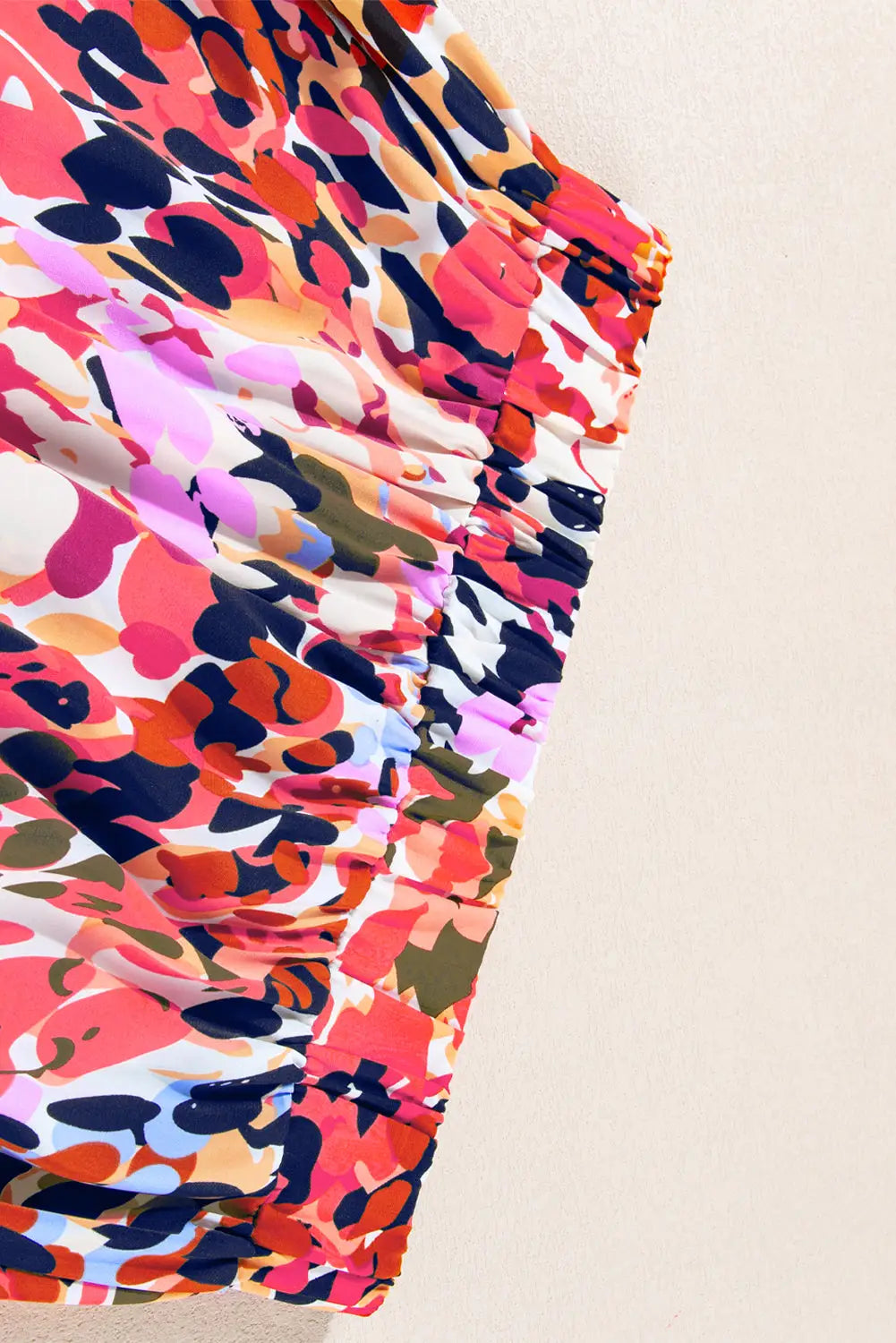 Abstract floral ruffled maxi skirt - skirts