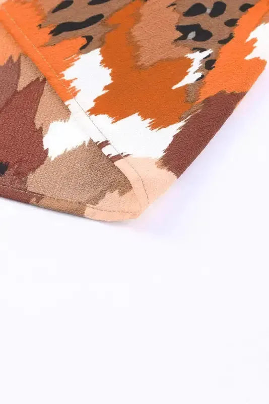 Abstract Printed Long Sleeve Blouse - Fashionfitz