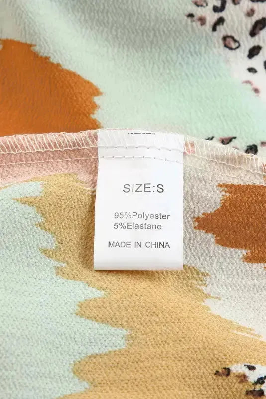 Abstract Printed Long Sleeve Blouse - Fashionfitz