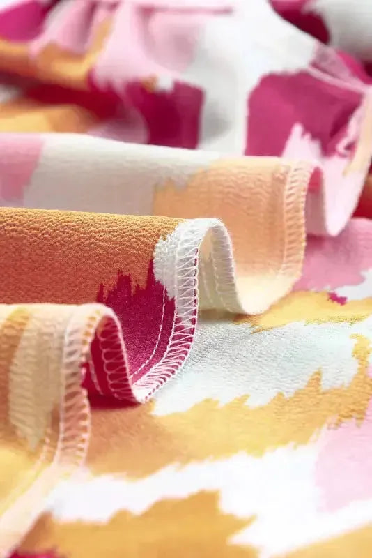 Abstract Printed Long Sleeve Blouse - Fashionfitz