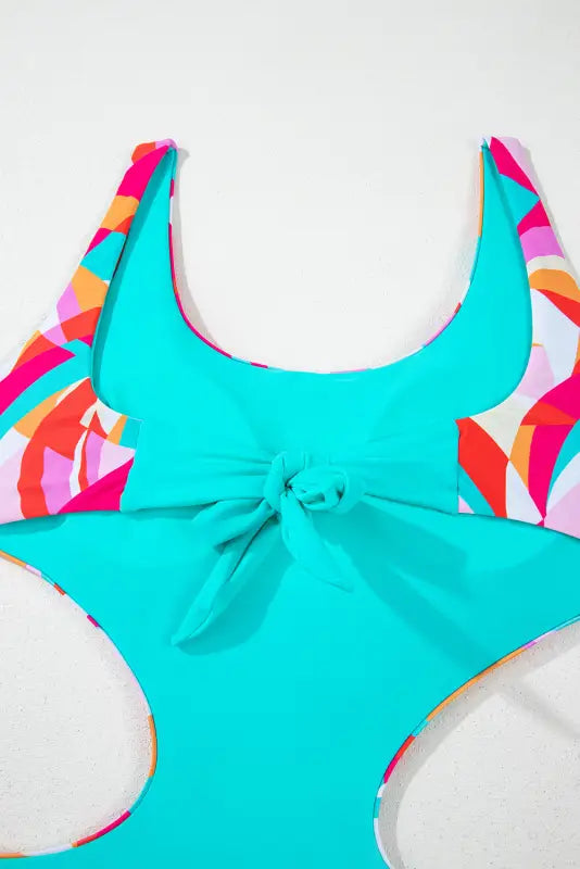 Abstract reversible swimsuit - one-piece