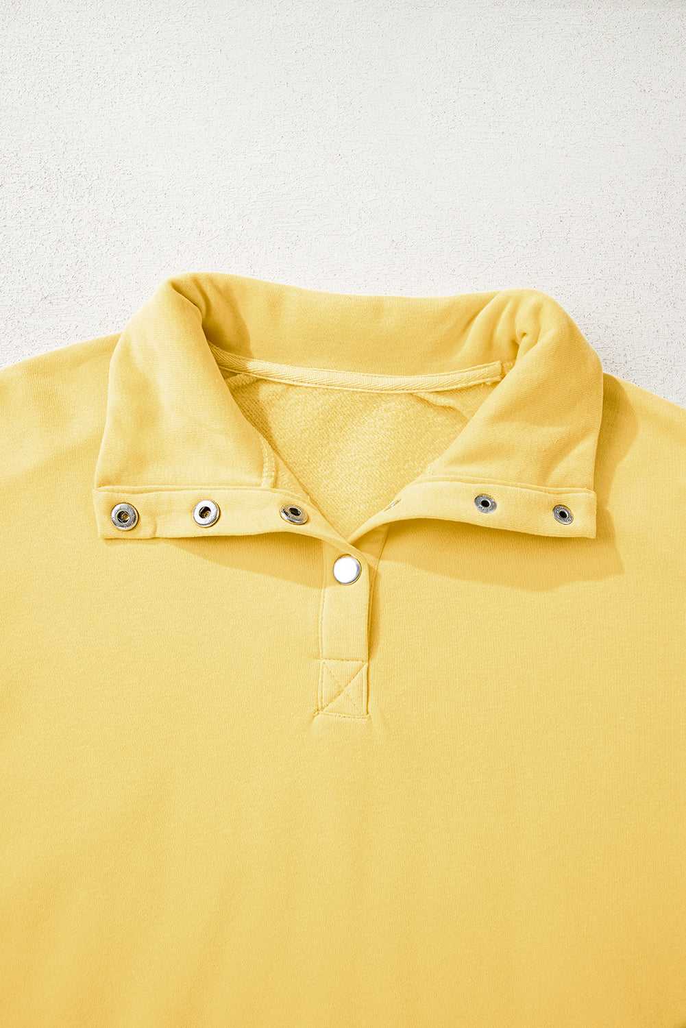 Embroidered Flower Snap Sweatshirt