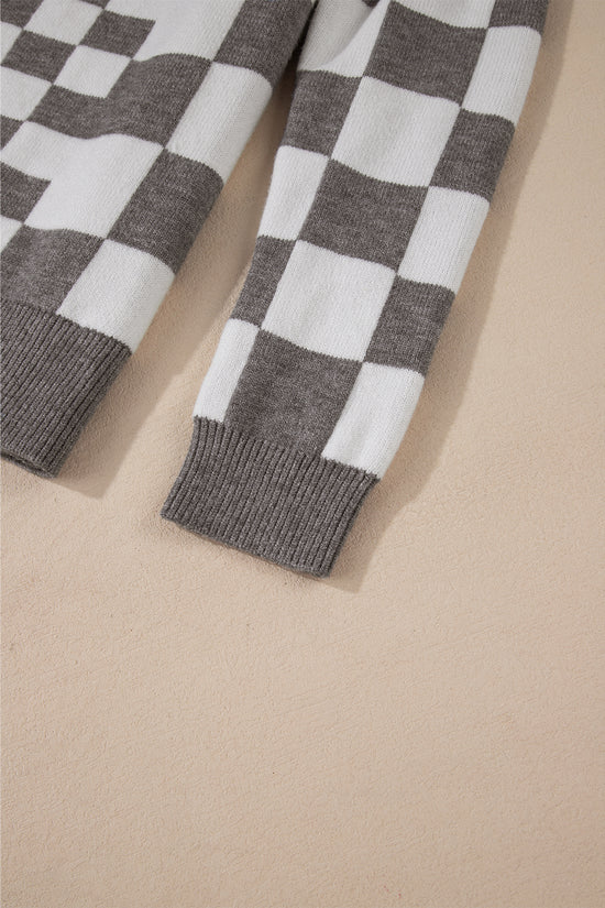 Smoky Plaid Soft Knit Jumper