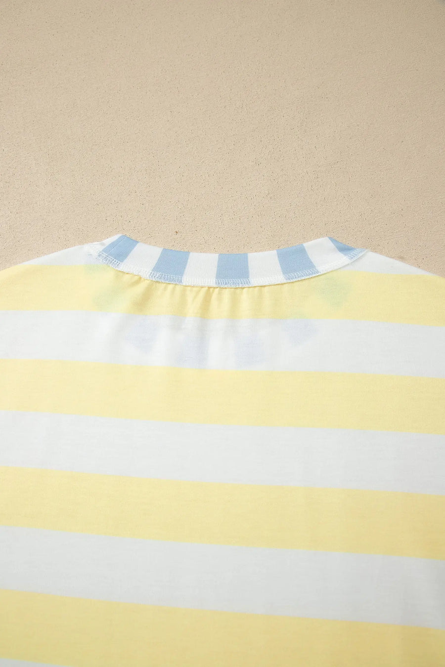 Stripe Exposed Seam Contrast Oversized Top Women UK