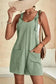 Adjustable Straps Textured Romper - Fashionfitz