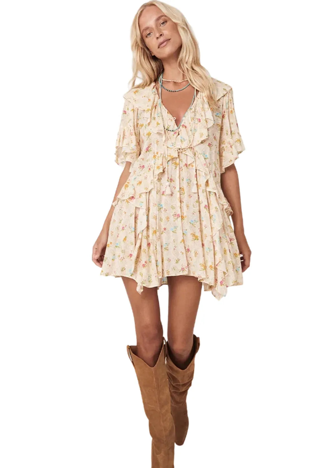 Bohemian Glow Mini Dress