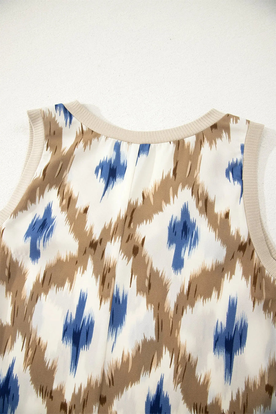 Boho Abstract Print Sleeveless Maxi Dress Women UK — styled outfit look | Fashionfitz UK