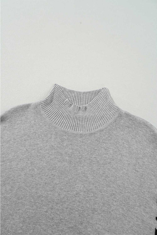 Leopard High Neck Oversized Sweater