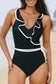 Ruffled One Piece Swimsuit - Fashionfitz