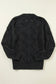 Airy charm drop sweater: black knit sweater with textured cable pattern for ultimate relax