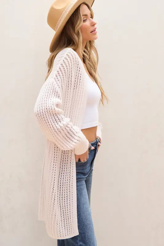 Airy chic crochet cardigan - cardigans