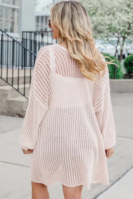 Airy chic crochet cardigan - cardigans