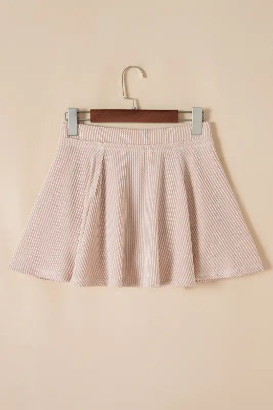 Airy corded mini skirt co-ord set | fashionfitz