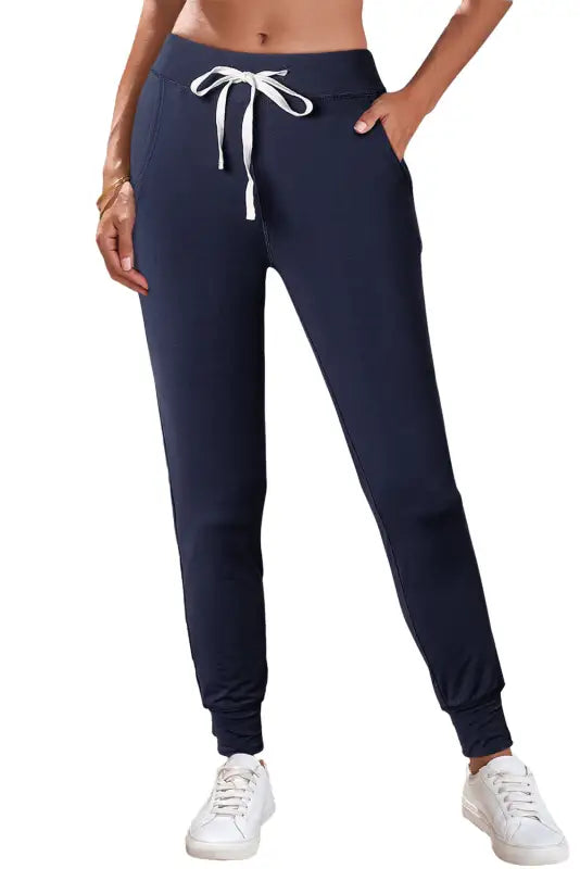 Aisha drawstring waist joggers - bottoms/pants & culotte