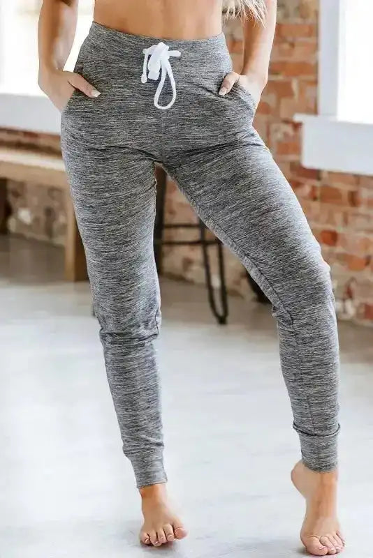 Aisha Drawstring Waist Joggers - Fashionfitz