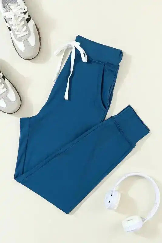 Aisha Drawstring Waist Joggers - Fashionfitz