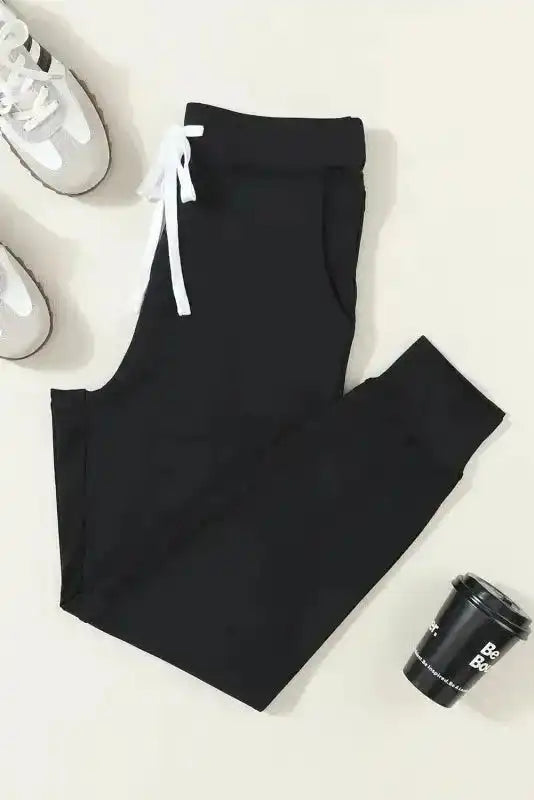 Aisha Drawstring Waist Joggers - Fashionfitz