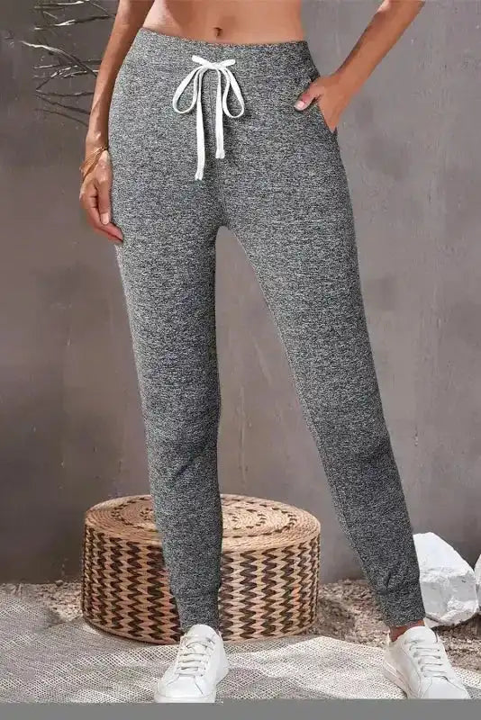 Aisha Drawstring Waist Joggers - Fashionfitz