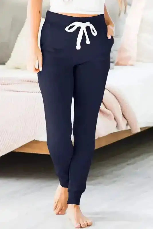 Aisha Drawstring Waist Joggers - Fashionfitz