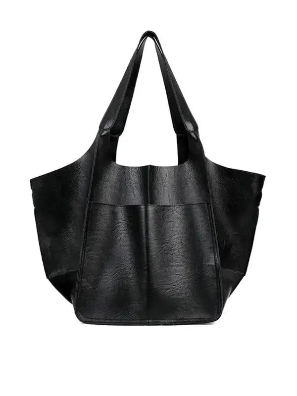 All I Need PU Tote Bag - Fashionfitz