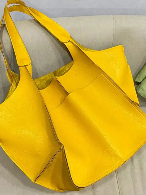 All I Need PU Tote Bag - Fashionfitz