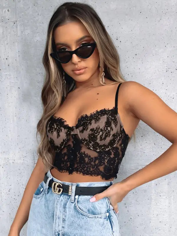 Allure lace cami bralette - bralettes