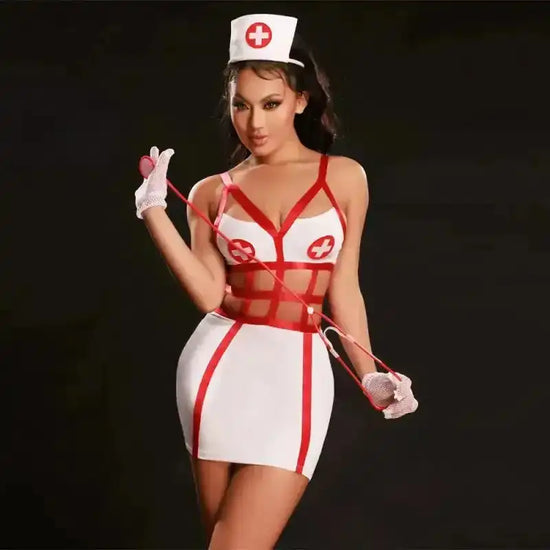 Alluring Nurse Lingerie Ensemble - Fashionfitz