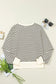 Amore striped graphic sweatshirt - sweatshirts