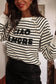 Amore striped graphic sweatshirt - sweatshirts