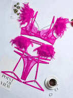 Angel In Disguise 4-Piece Cosplay Lingerie Set - Fashionfitz