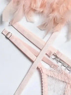 Angel In Disguise 4-Piece Cosplay Lingerie Set - Fashionfitz