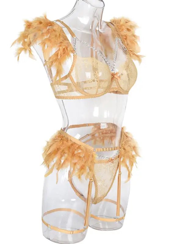 Angel in disguise 4 piece cosplay lingerie set