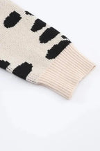 Animal Print Open Front Cardigan - Fashionfitz