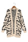 Animal print open front cardigan - cardigans