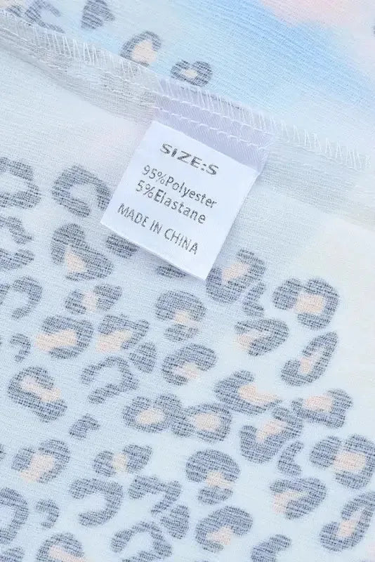 Animal Watercolor Mixed Print Loose Top - Fashionfitz