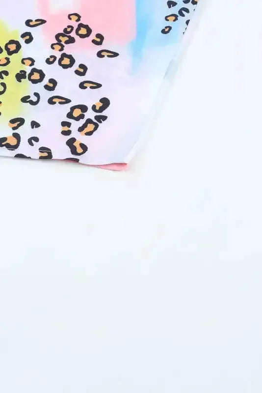 Animal Watercolor Mixed Print Loose Top - Fashionfitz