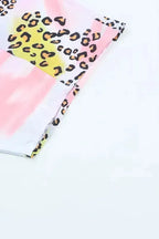 Animal Watercolor Mixed Print Loose Top - Fashionfitz