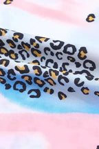 Animal Watercolor Mixed Print Loose Top - Fashionfitz